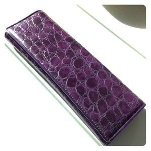 Clutch with Silver Chain Shoulder Strap